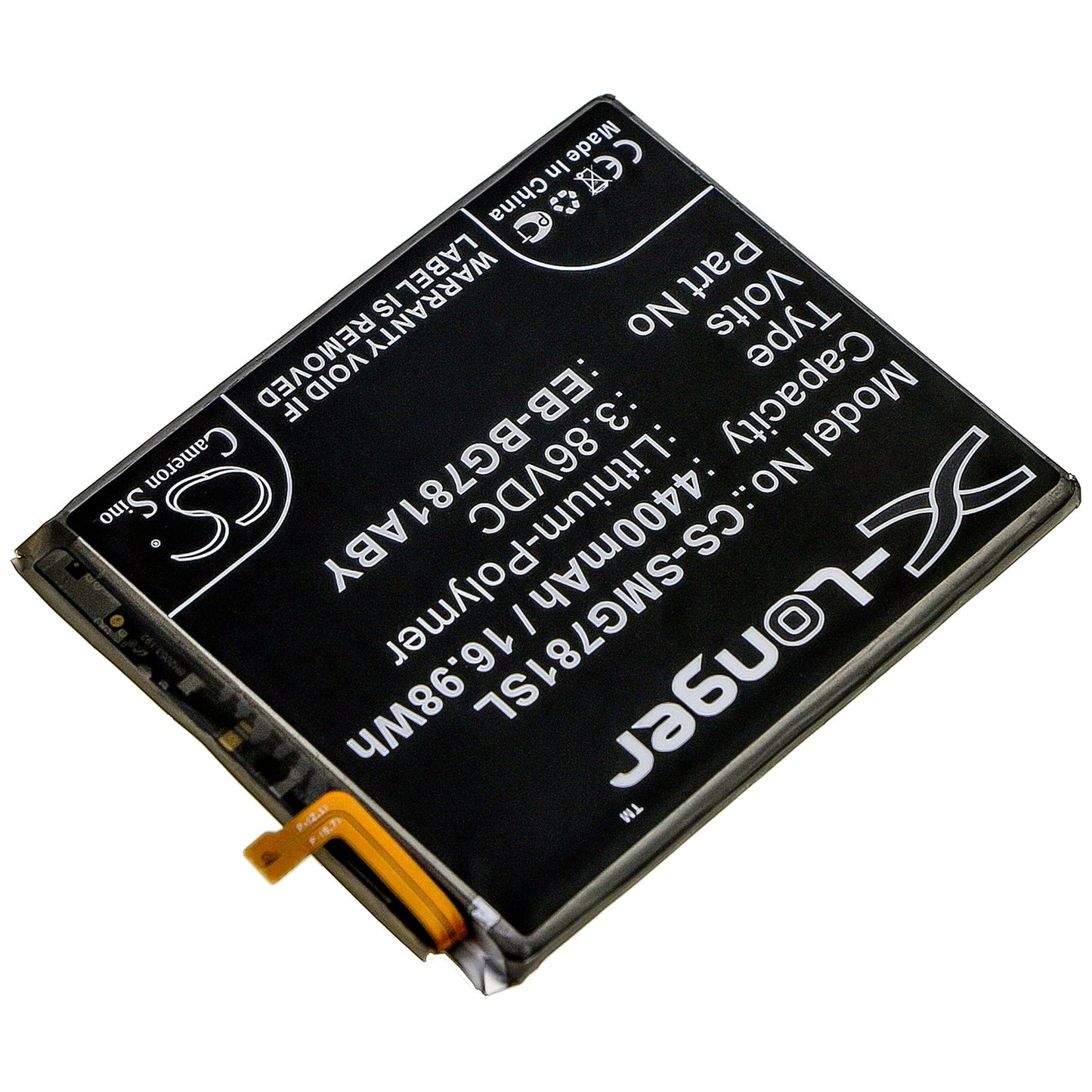 Replacement Battery for Samsung  Galaxy S20 Fan Edition – Mobile, SmartPhone – 4400mAh / 16.98Wh / 3.86V