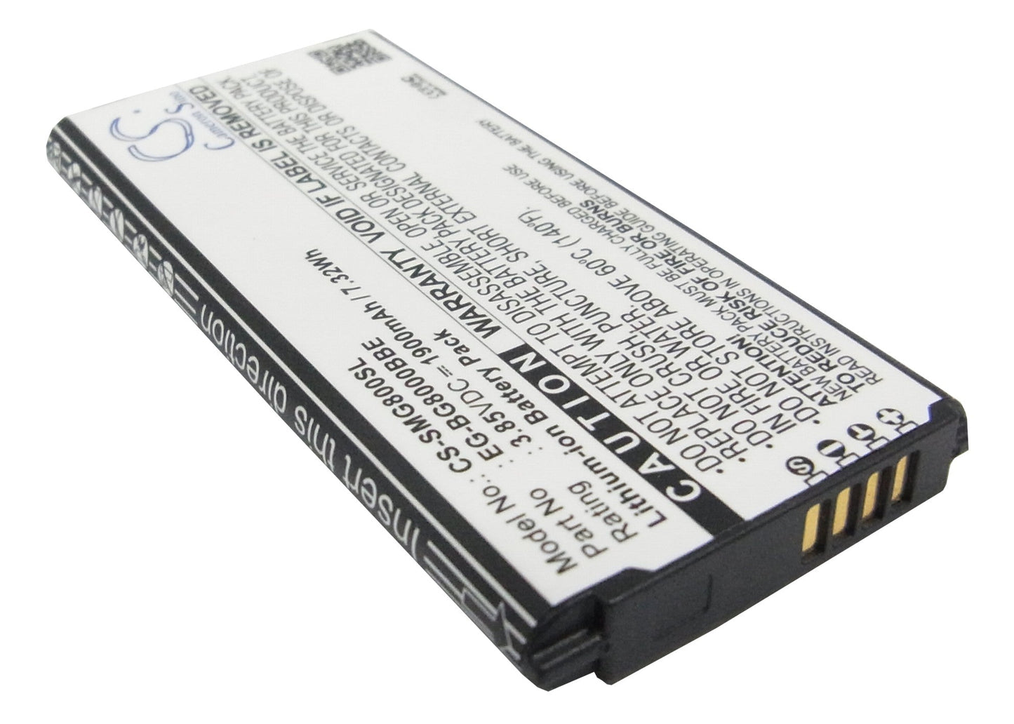 Replacement Battery for Samsung  Galaxy S5 Dx – Mobile, SmartPhone – 1900mAh / 7.32Wh / 3.85V
