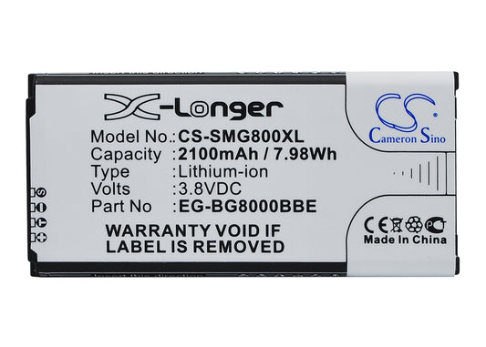 Replacement Battery for Samsung Galaxy S5 Mini – Mobile, SmartPhone – 2100mAh / 3.85V - image 1
