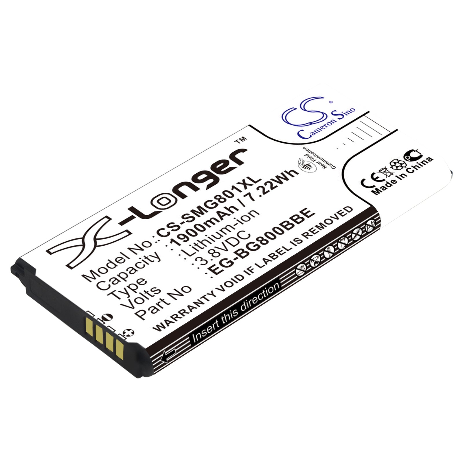 Replacement Battery for Samsung Galaxy S5 Mini – Mobile, SmartPhone – 1900mAh / 3.8V - image 1