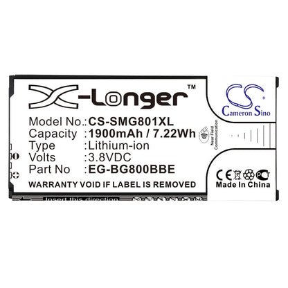 Replacement Battery for Samsung  Galaxy S5 Dx – Mobile, SmartPhone – 1900mAh / 7.22Wh / 3.8V