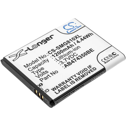 Replacement Battery for Samsung SGH-G810 – Mobile, SmartPhone – 1200mAh / 3.7V - image 1