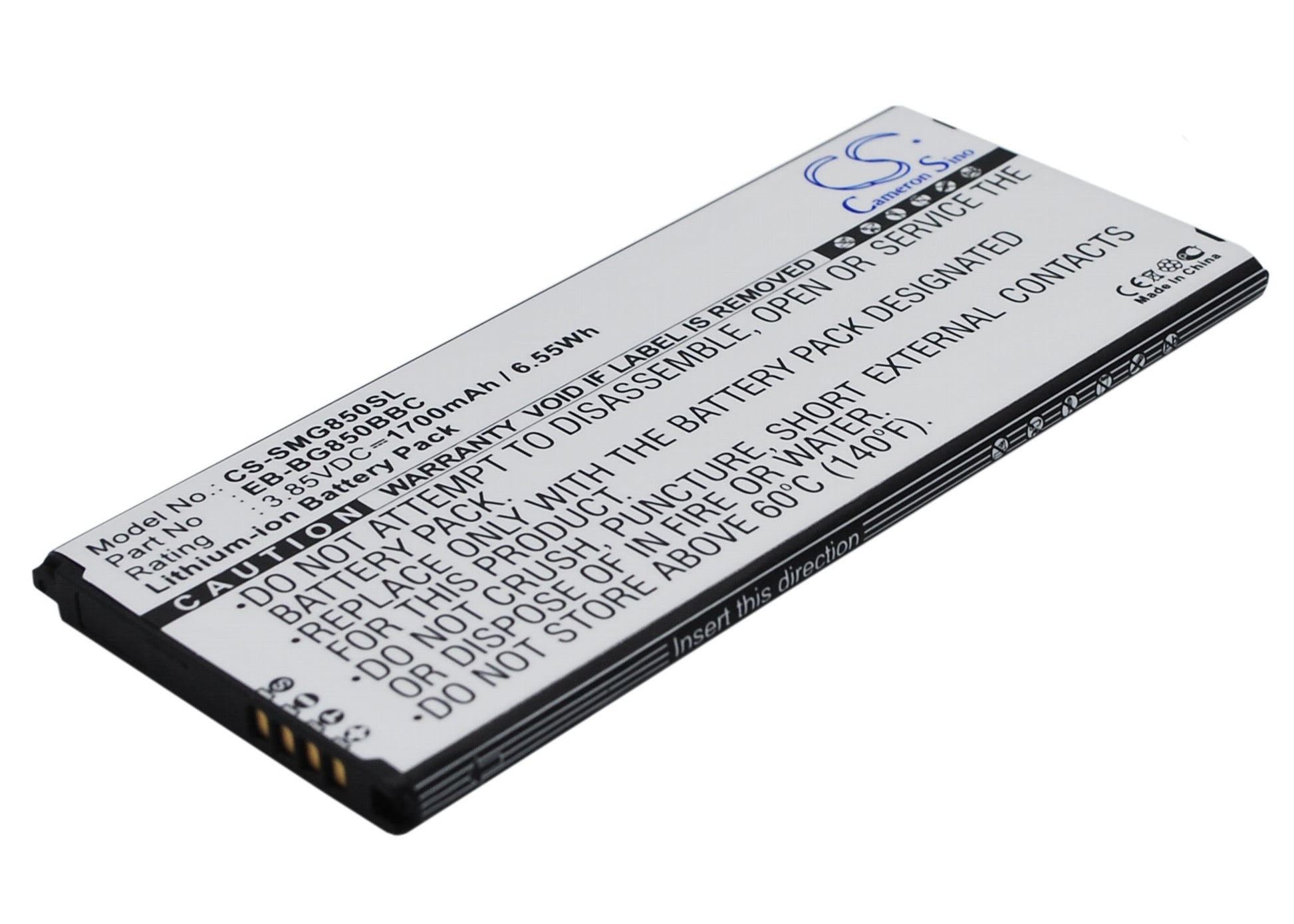 Replacement Battery for Samsung Galaxy Alpha – Mobile, SmartPhone – 1700mAh / 3.85V - image 1