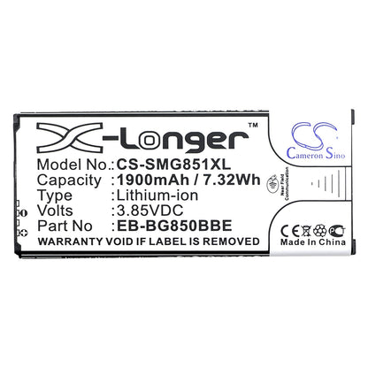 Replacement Battery for Samsung  Galaxy Alpha – Mobile, SmartPhone – 1900mAh / 7.32Wh / 3.85V