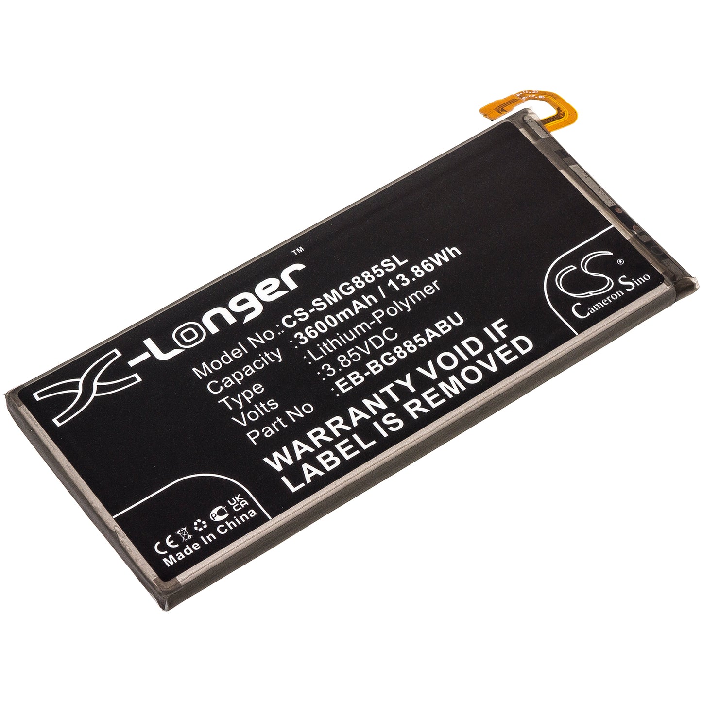 Replacement Battery for Samsung Galaxy A8 Star – Mobile, SmartPhone – 3600mAh / 3.85V - image 1