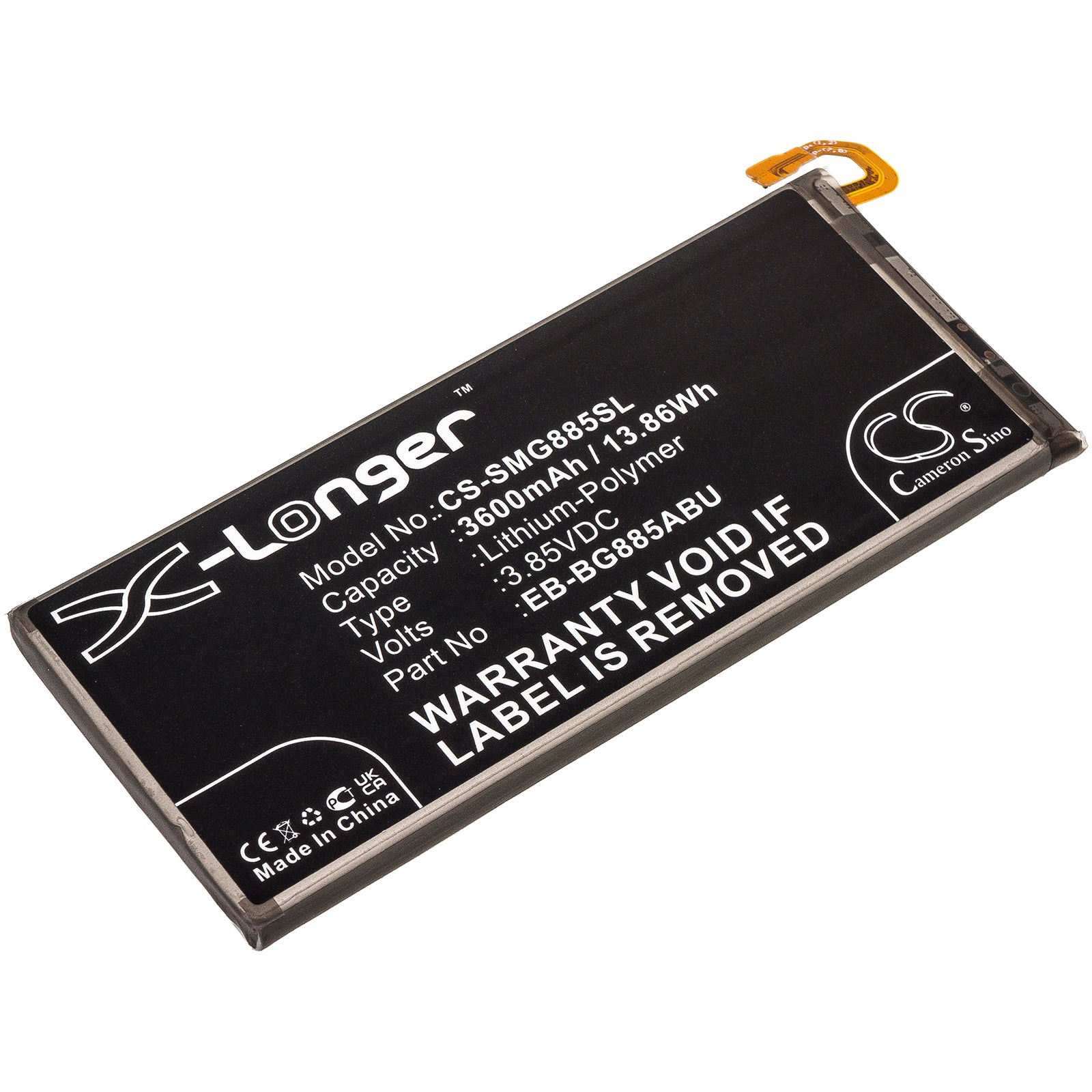 Replacement Battery for Samsung Galaxy A8 Star – Mobile, SmartPhone – 3600mAh / 3.85V - image 1