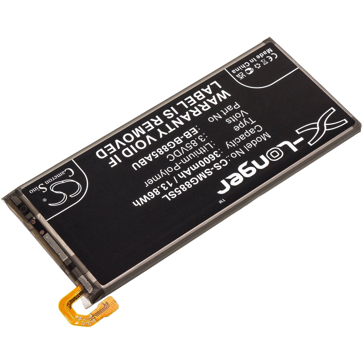 Replacement Battery for Samsung  Galaxy A8 Star – Mobile, SmartPhone – 3600mAh / 13.86Wh / 3.85V