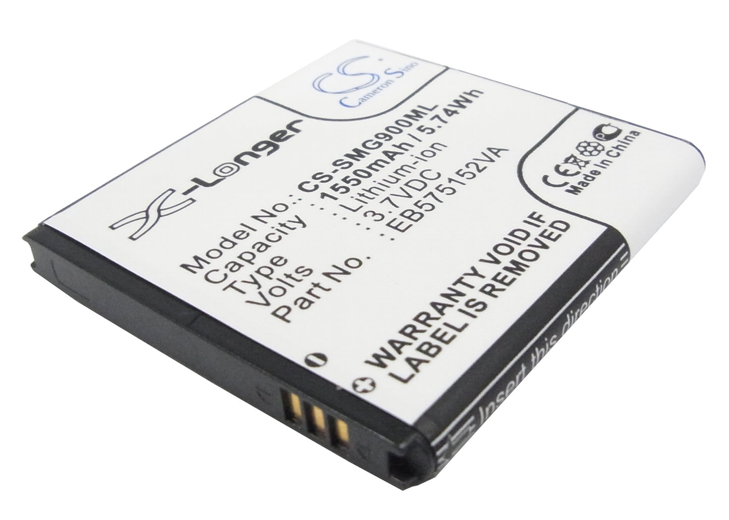 Replacement Battery for AT&T | Samsung | NTT DoCoMo | T-Mobile | Sprint | Verizon Captivate – Mobile, SmartPhone – 1550mAh / 3.7V - image 1