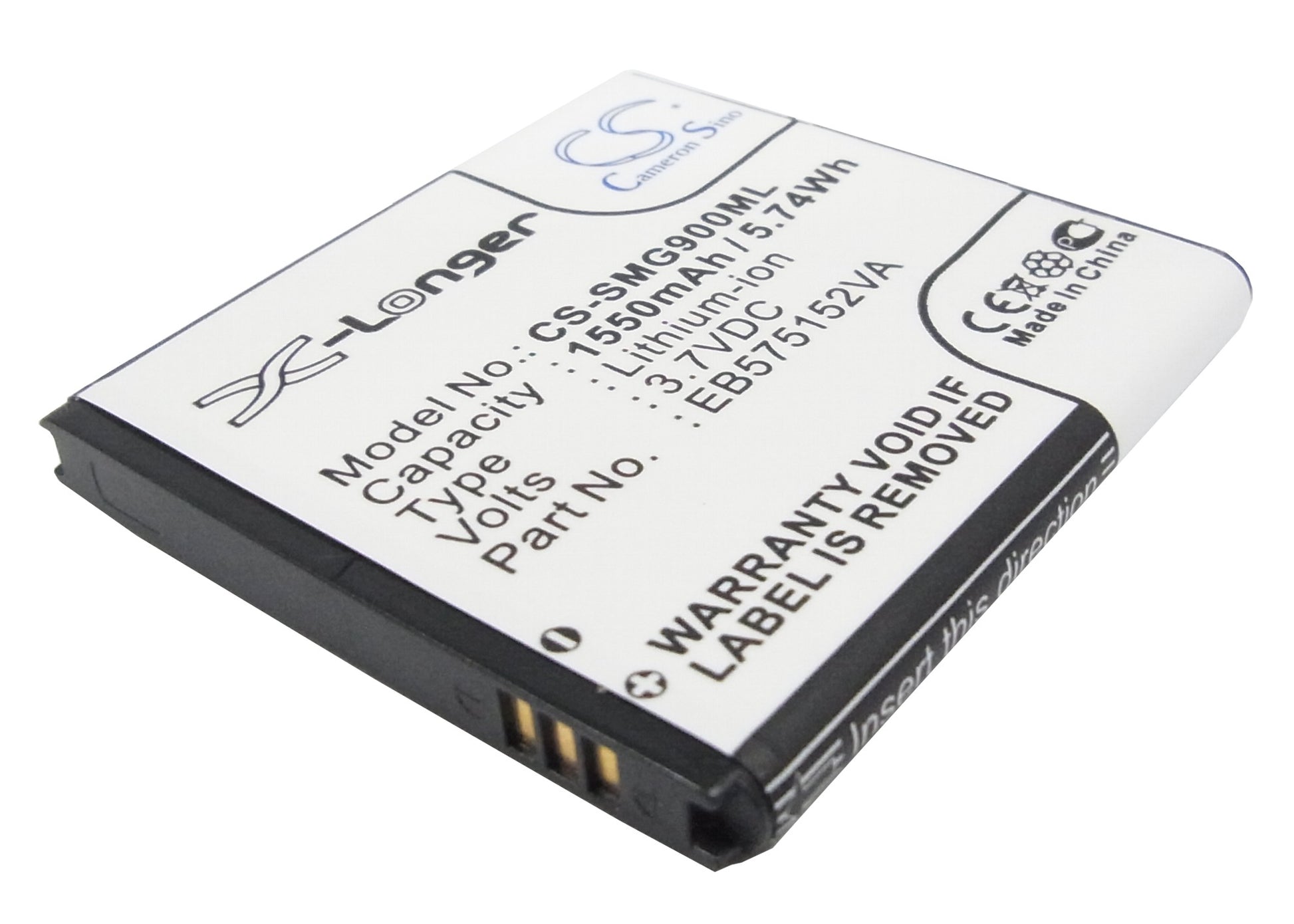 Replacement Battery for AT&T | Samsung | NTT DoCoMo | T-Mobile | Sprint | Verizon Captivate – Mobile, SmartPhone – 1550mAh / 3.7V - image 1