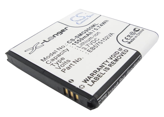 Replacement Battery for AT&T | Samsung | NTT DoCoMo | T-Mobile | Sprint | Verizon Captivate – Mobile, SmartPhone – 1550mAh / 3.7V - image 1