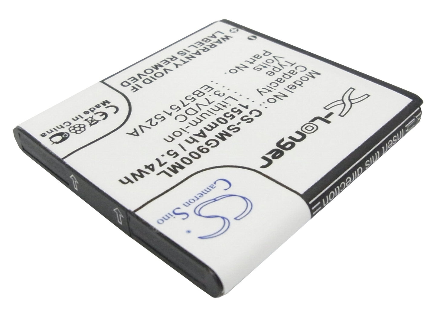 Replacement Battery for AT&T  Captivate – Mobile, SmartPhone – 1550mAh / 5.74Wh / 3.7V