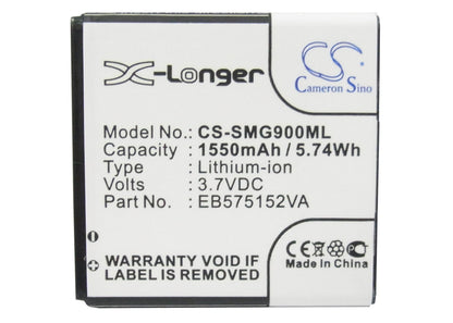 Replacement Battery for AT&T  Captivate – Mobile, SmartPhone – 1550mAh / 5.74Wh / 3.7V