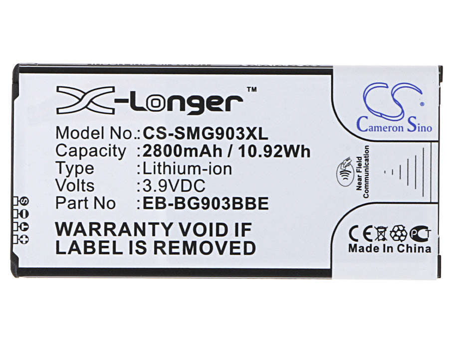 Replacement Battery for Samsung  Galaxy S5 Neo – Mobile, SmartPhone – 2800mAh / 10.92Wh / 3.9V