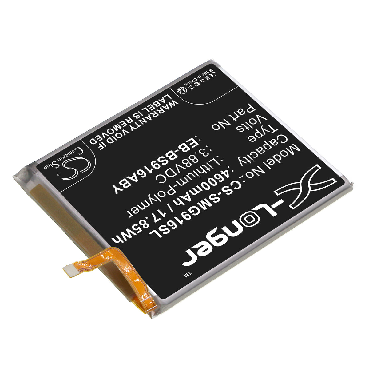 Replacement Battery for Samsung Galaxy S23+ – Mobile, SmartPhone – 4600mAh / 3.88V