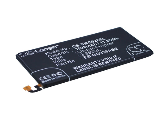 Replacement Battery for Samsung  Galaxy S6 edge Dual Sim – Mobile, SmartPhone – 3000mAh / 11.55Wh / 3.85V