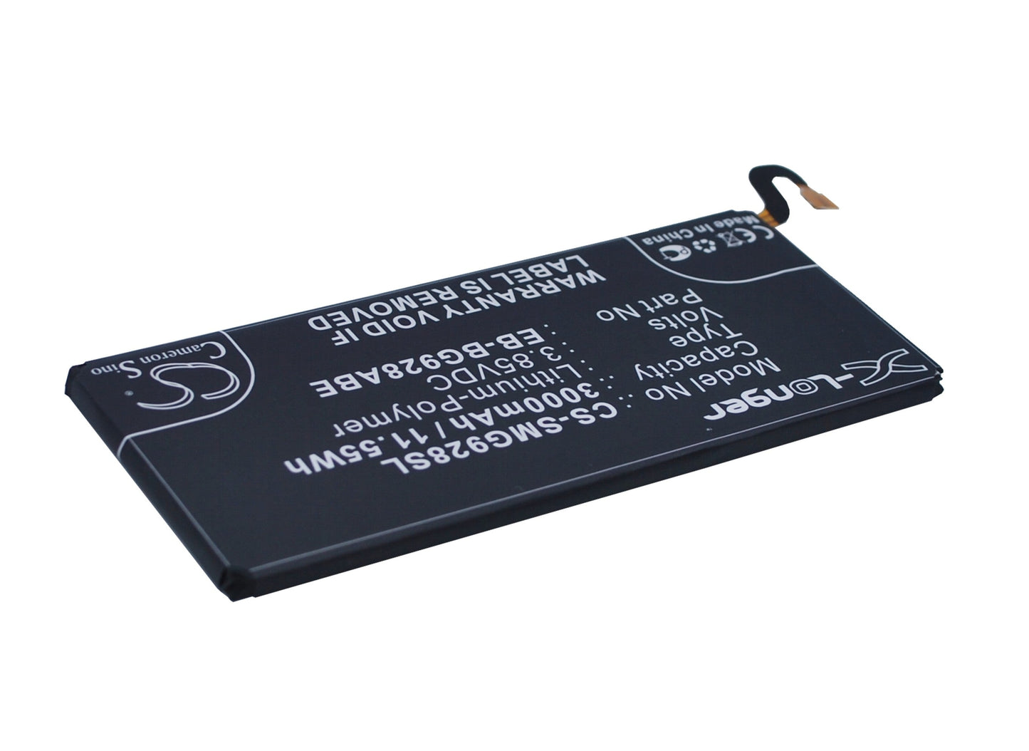 Replacement Battery for Samsung  Galaxy S6 edge Dual Sim – Mobile, SmartPhone – 3000mAh / 11.55Wh / 3.85V