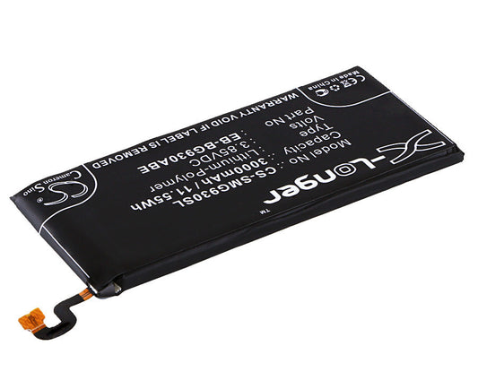 Replacement Battery for Samsung  Galaxy S7 – Mobile, SmartPhone – 3000mAh / 11.55Wh / 3.85V