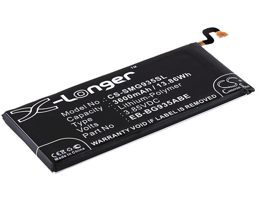 Replacement Battery for Samsung Galaxy S7 Edge – Mobile, SmartPhone – 3600mAh / 3.85V - image 1
