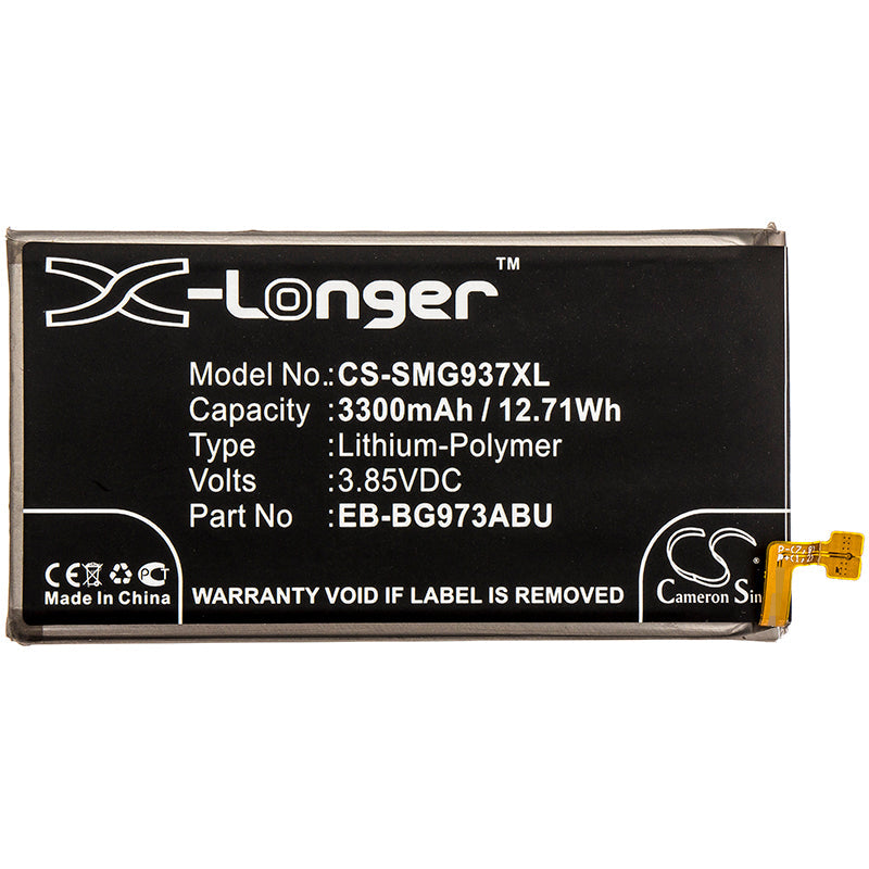 Replacement Battery for Samsung  Galaxy S10 – Mobile, SmartPhone – 3300mAh / 12.71Wh / 3.85V