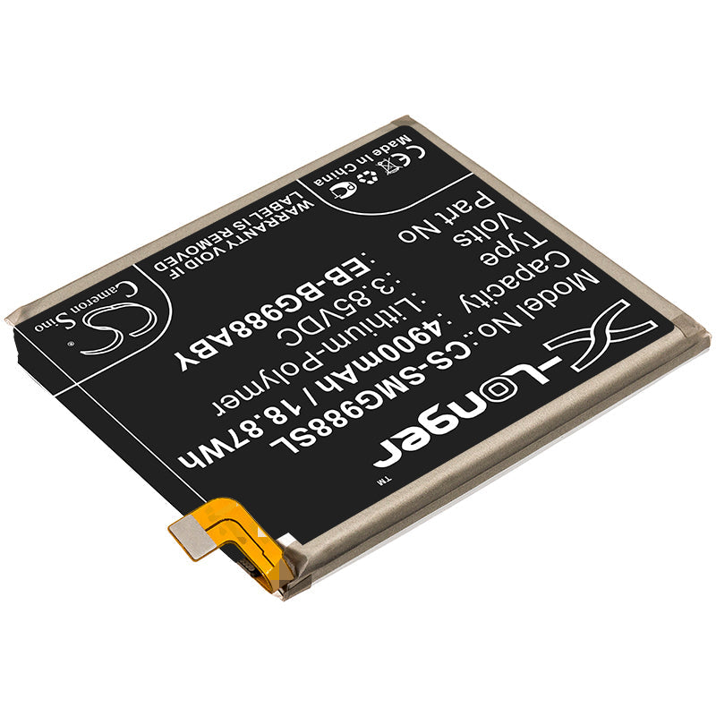 Replacement Battery for Samsung  Galaxy S20 Ultra – Mobile, SmartPhone – 4900mAh / 18.87Wh / 3.85V