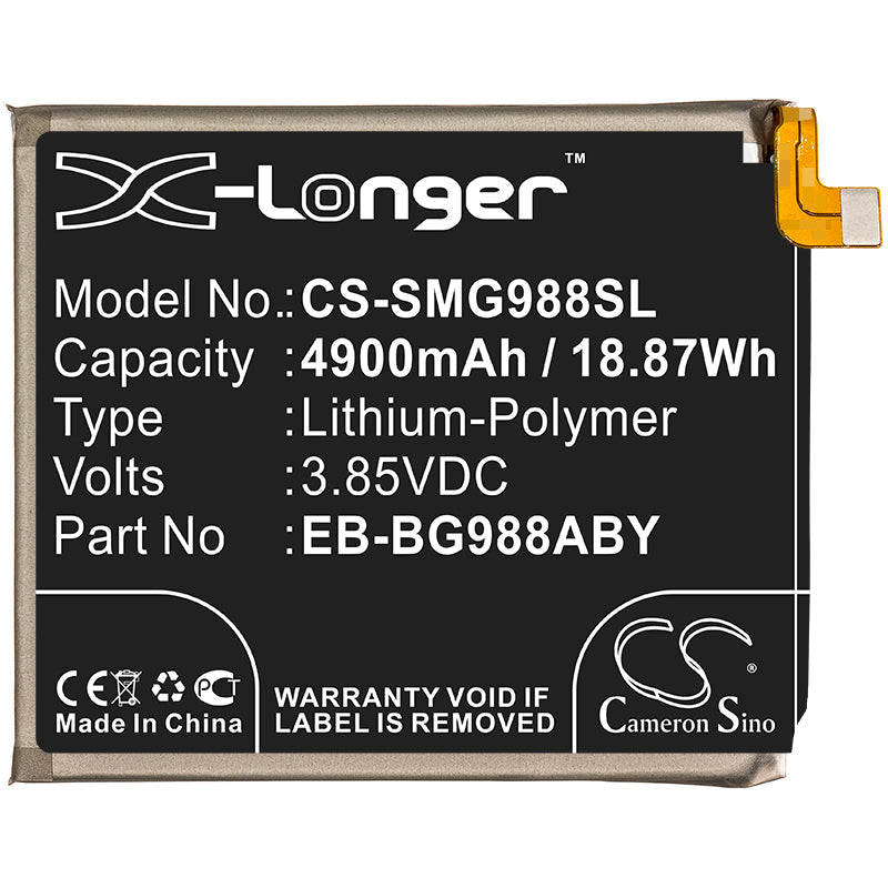 Replacement Battery for Samsung  Galaxy S20 Ultra – Mobile, SmartPhone – 4900mAh / 18.87Wh / 3.85V