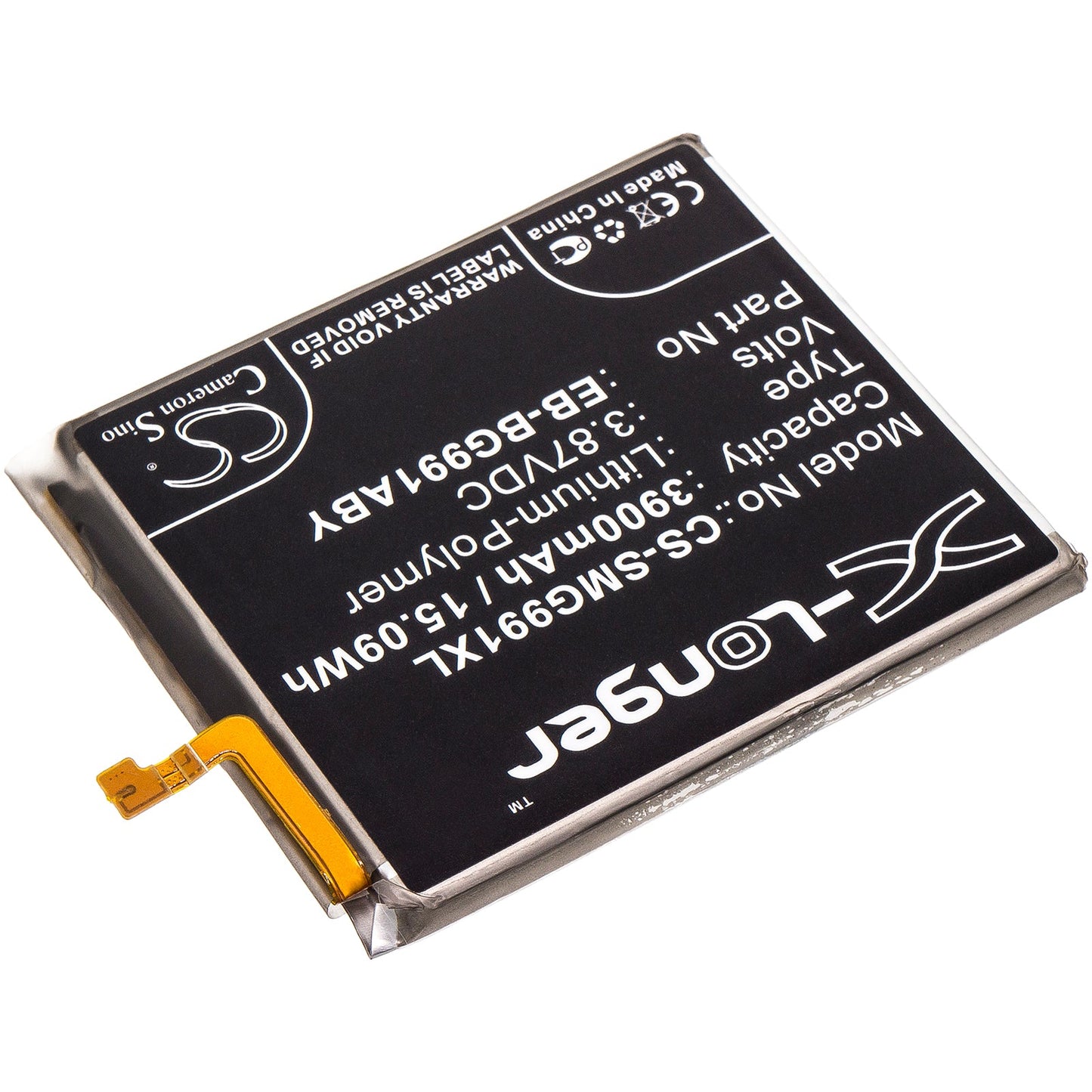 Replacement Battery for Samsung  Galaxy S21 5G – Mobile, SmartPhone – 3900mAh / 15.09Wh / 3.87V