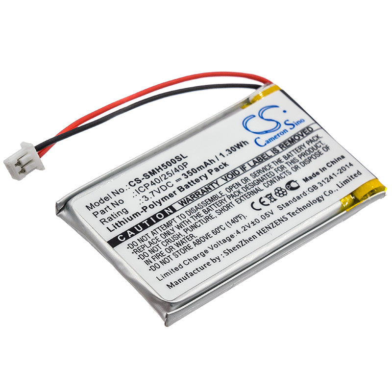 Replacement Battery for Sena SMH-5 – Wireless Headset – 350mAh / 3.7V - image 1