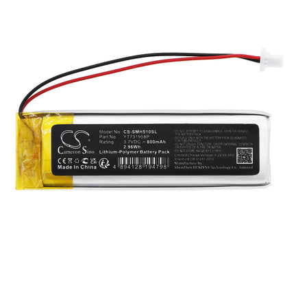 Replacement Battery for Sena  50R V1 – Wireless Headset – 800mAh / 2.96Wh / 3.7V