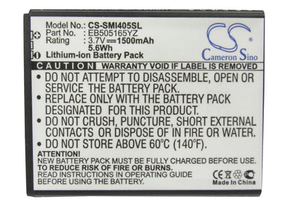 Replacement Battery for Samsung  Aegis – Mobile, SmartPhone – 1500mAh/5.55Wh / 3.7V