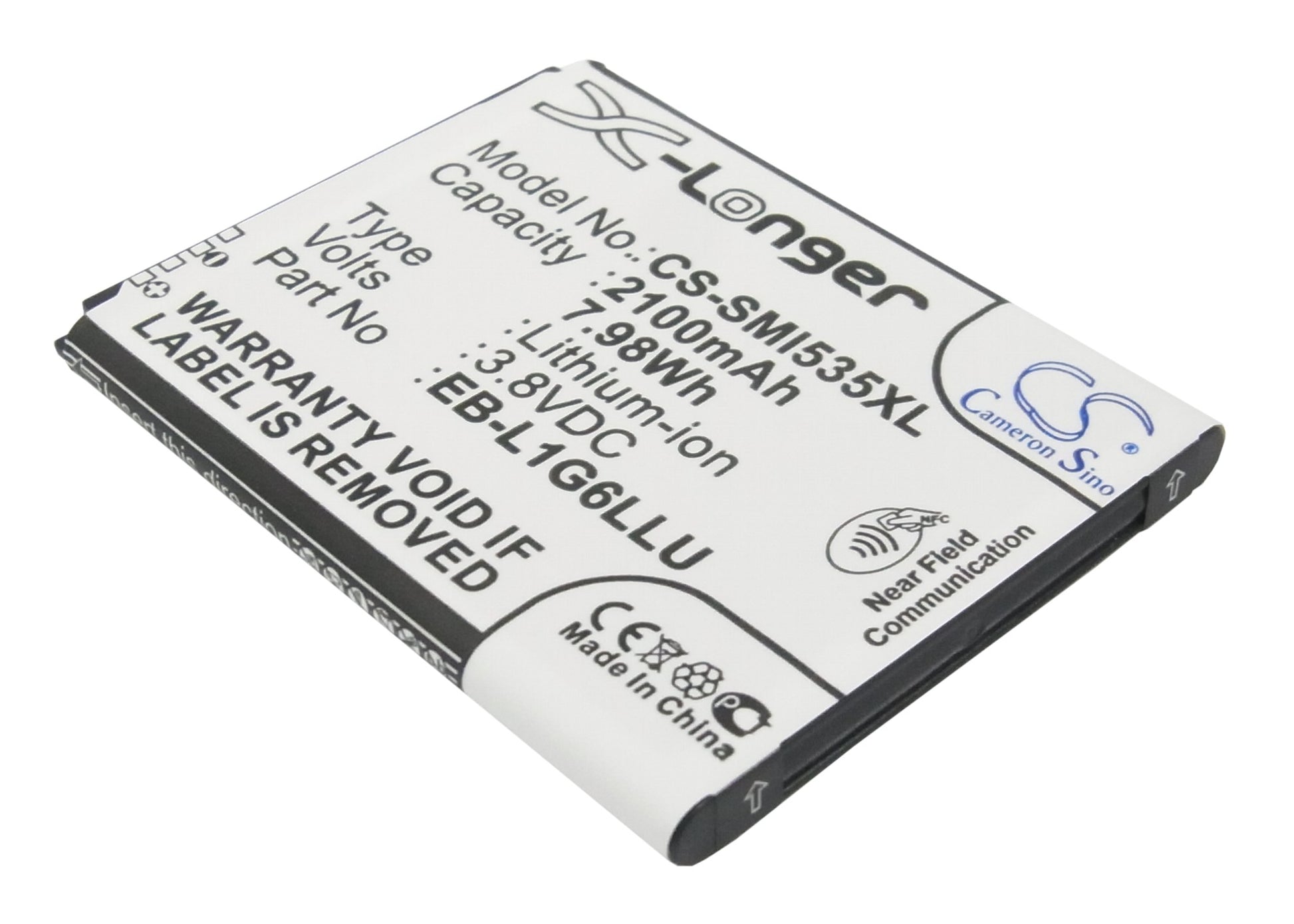 Replacement Battery for USCellular | AT&T | Verizon | Samsung | T-Mobile | Telstra | Sprint Galaxy S3 – Mobile, SmartPhone – 2100mAh / 3.8V - image 1