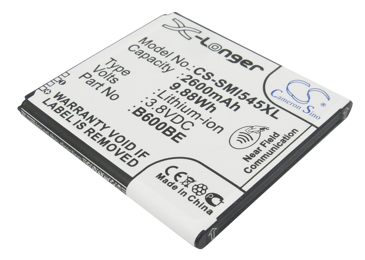 Replacement Battery for Samsung Galaxy S4 – Mobile, SmartPhone – 2600mAh / 3.8V - image 1
