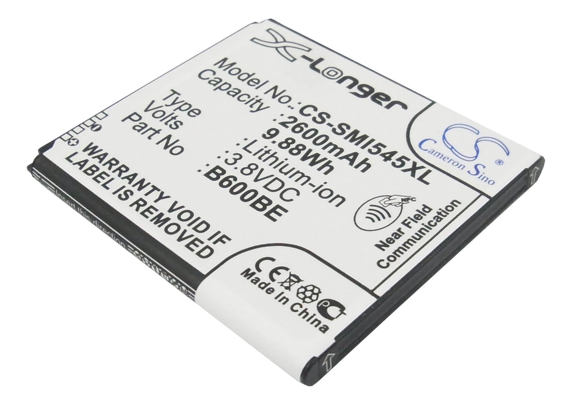 Replacement Battery for Samsung Galaxy S4 – Mobile, SmartPhone – 2600mAh / 3.8V - image 1