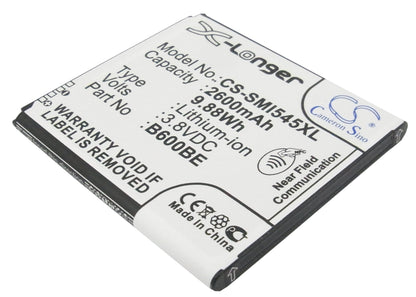 Replacement Battery for Samsung  Altius – Mobile, SmartPhone – 2600mAh / 9.88Wh / 3.8V