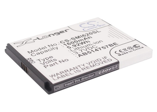 Replacement Battery for Samsung SGH-i620 – Mobile, SmartPhone – 1600mAh / 3.7V - image 1