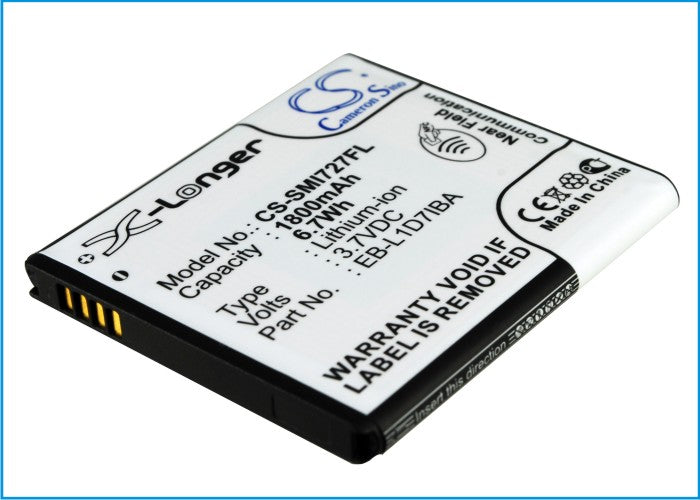 Replacement Battery for Samsung | T-Mobile | AT&T Galaxy S Hercules – Mobile, SmartPhone – 1800mAh / 3.7V - image 1