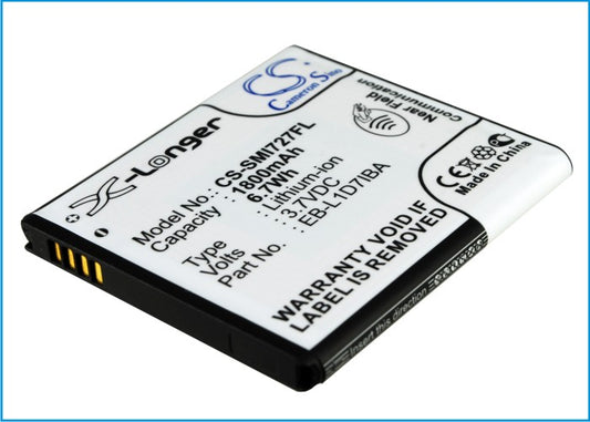 Replacement Battery for Samsung | T-Mobile | AT&T Galaxy S Hercules – Mobile, SmartPhone – 1800mAh / 3.7V - image 1