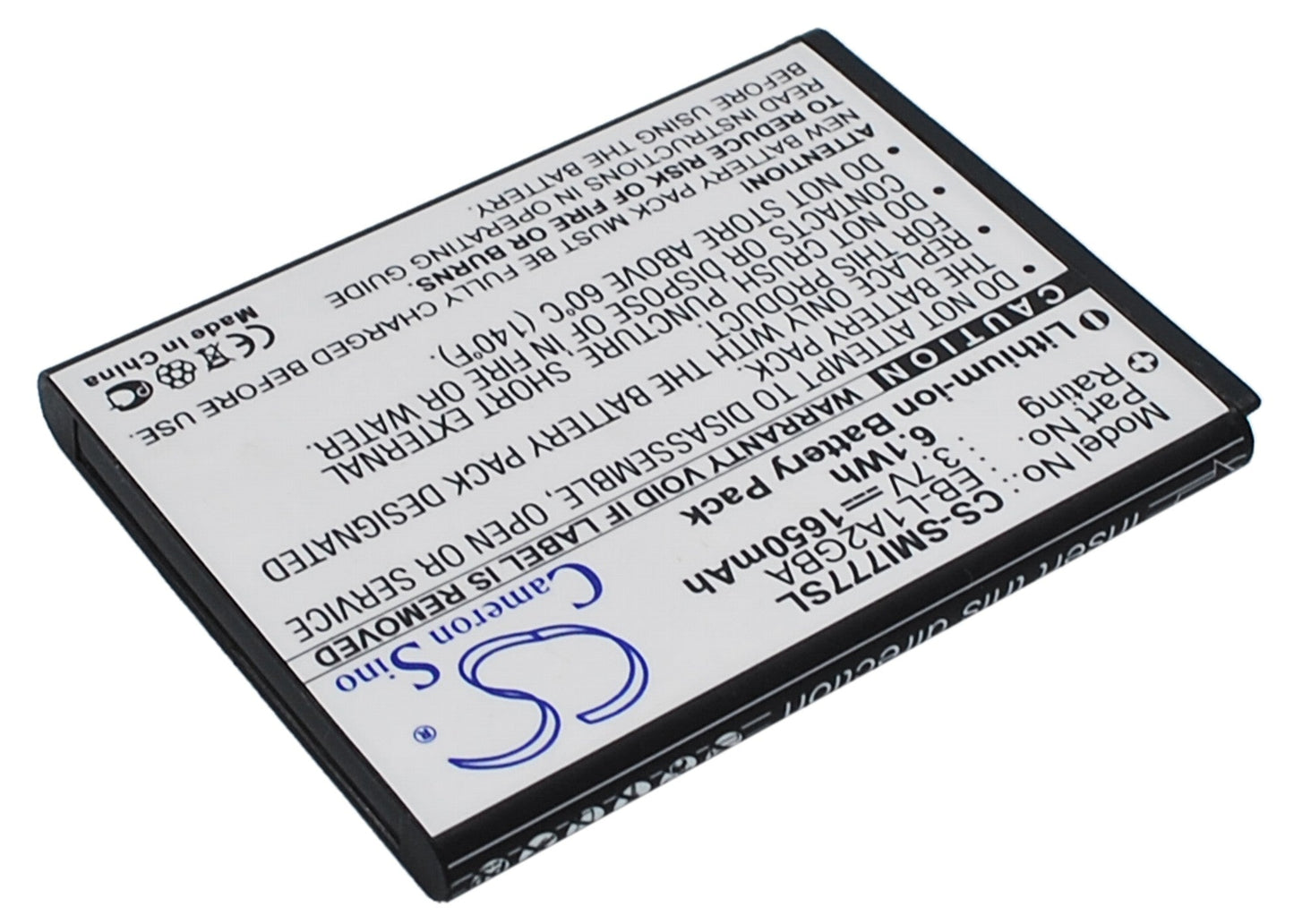 Replacement Battery for AT&T  Galaxy S II – Mobile, SmartPhone – 1650mAh/6.1Wh / 3.7V