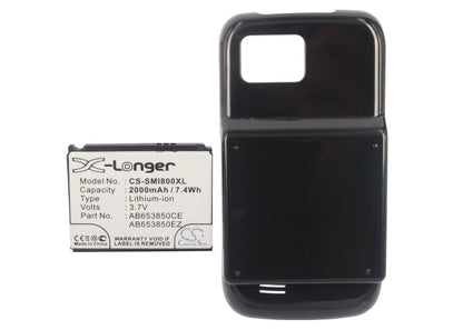 Replacement Battery for Samsung  GT-I8000 – Mobile, SmartPhone – 2000mAh/7.4Wh / 3.7V