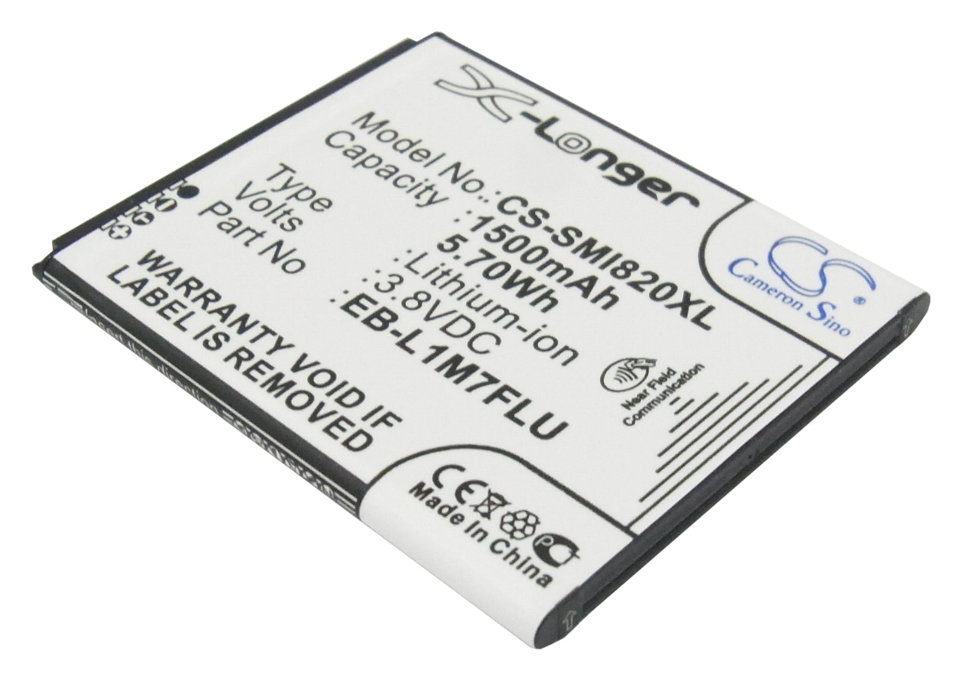 Replacement Battery for Samsung GT-I8190 – Mobile, SmartPhone – 1500mAh / 3.8V - image 1