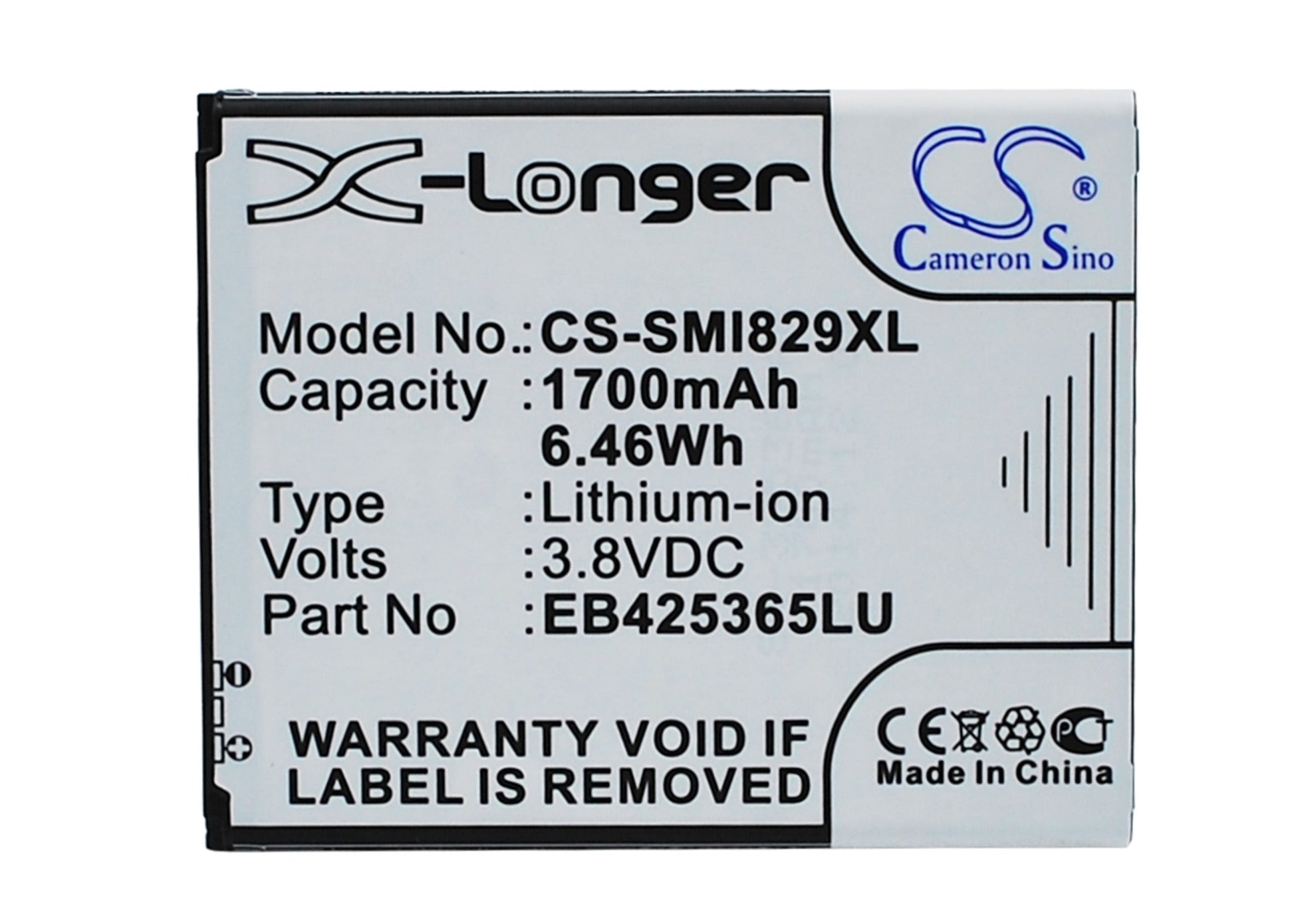 Replacement Battery for Samsung GT-I8262D – Mobile, SmartPhone – 1700mAh / 3.8V - image 1