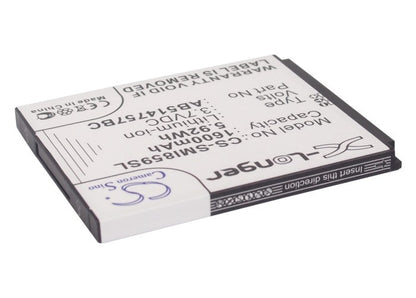 Replacement Battery for Samsung  SCH-i859 – Mobile, SmartPhone – 1600mAh/5.92Wh / 3.7V