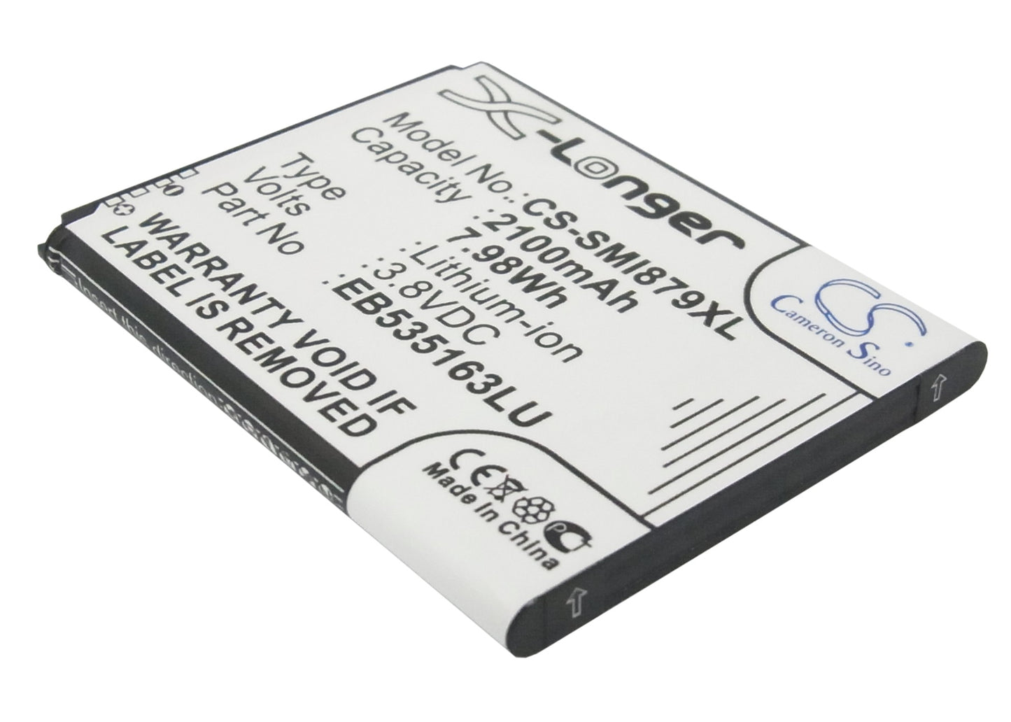 Replacement Battery for Samsung GT-i9080 – Mobile, SmartPhone – 2100mAh / 3.8V - image 1