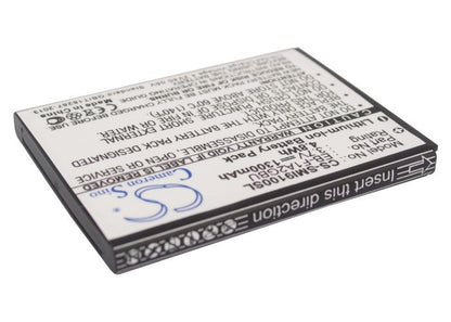 Replacement Battery for T-Mobile  Galaxy S II – Mobile, SmartPhone – 1300mAh / 4.81Wh / 3.7V