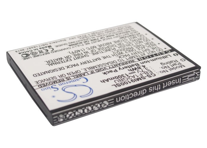 Replacement Battery for Samsung  EK-GC100 – Mobile, SmartPhone – 1300mAh / 4.81Wh / 3.7V