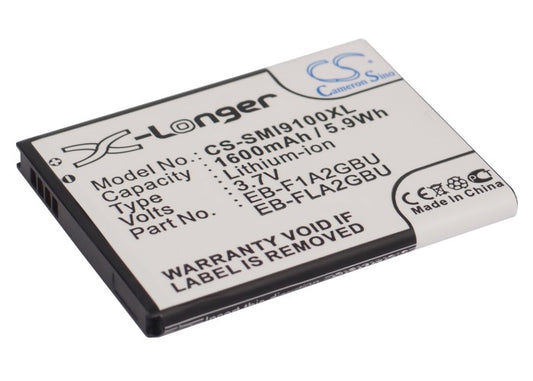 Replacement Battery for USCellular | NTT DoCoMo | Samsung | T-Mobile Galaxy S II – Mobile, SmartPhone – 1600mAh / 3.7V - image 1