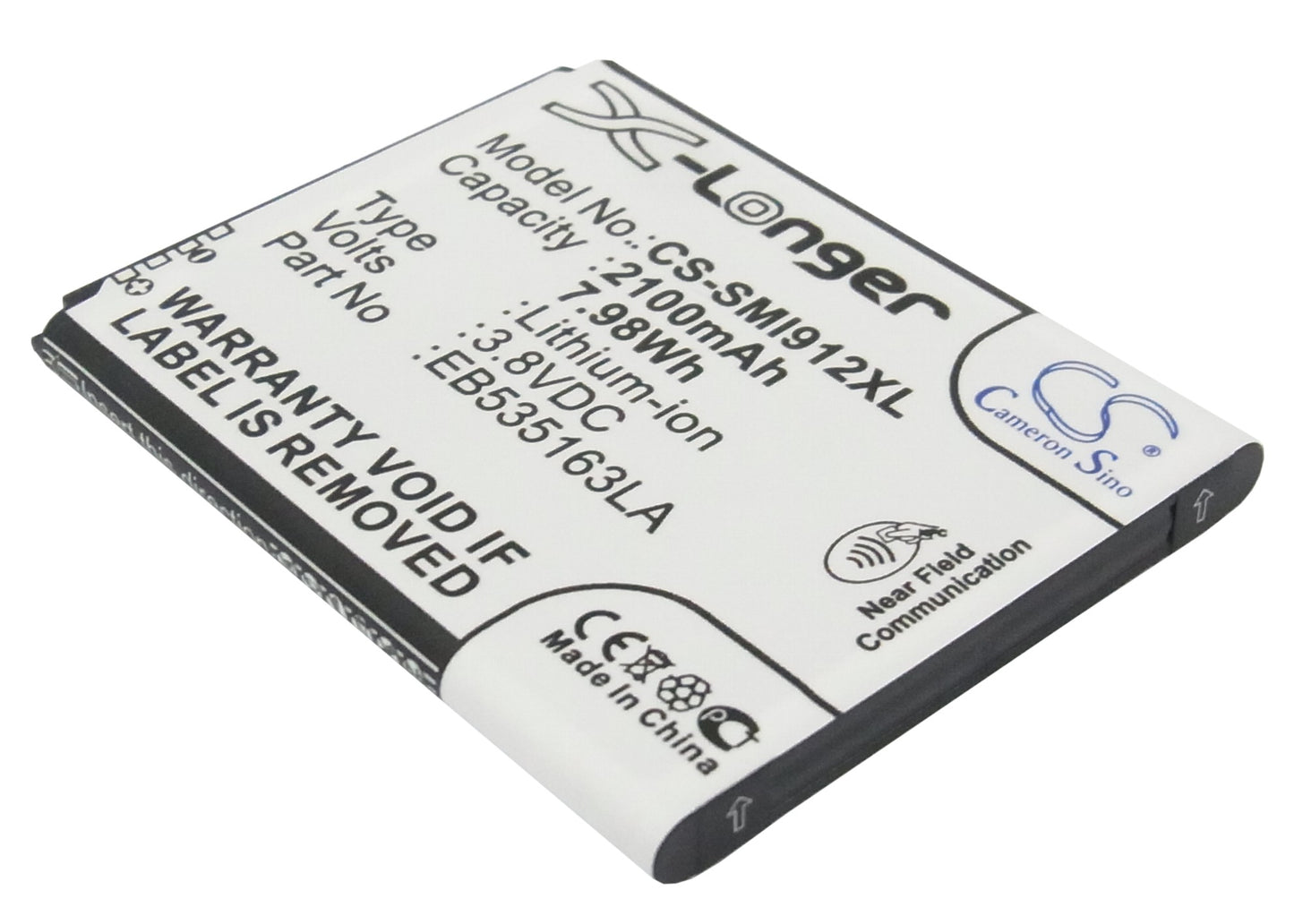 Replacement Battery for Samsung GT-i9080 – Mobile, SmartPhone – 2100mAh / 3.8V - image 1