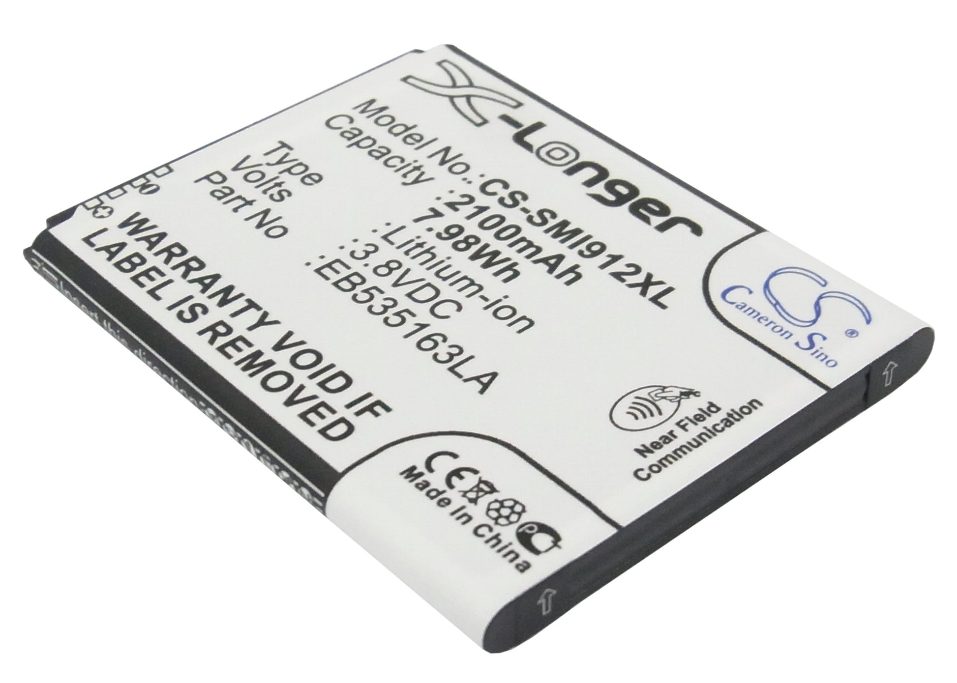 Replacement Battery for Samsung GT-i9080 – Mobile, SmartPhone – 2100mAh / 3.8V - image 1