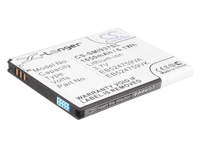 Replacement Battery for AT&T | Samsung | MetroPCS Focus S – Mobile, SmartPhone – 1650mAh / 3.7V - image 1