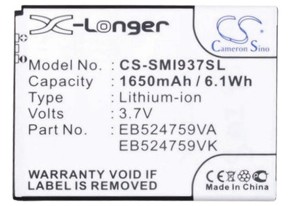 Replacement Battery for AT&T | Samsung | MetroPCS Focus S – Mobile, SmartPhone – 1650mAh / 3.7V - image 5
