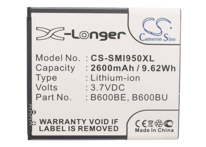 Replacement Battery for Samsung  Altius – Mobile, SmartPhone – 2600mAh / 9.88Wh / 3.8V